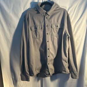 🖤 5/$30 🖤 Old Navy Men’s Button Down XXL heavy cotton grey work clothes edgy